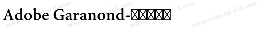 Adobe Garanond字体转换